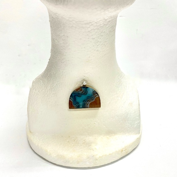 HANDMADE Tiered Resin Art and Sand Pendant - Picture 2 of 10
